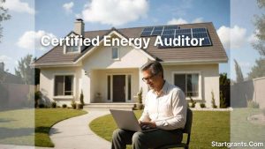 A certified energy auditor preparing to assess a property for government grants for green homes.
