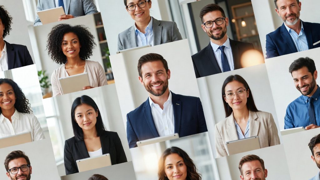 Diverse group of immigrant and minority entrepreneurs searching for funding sources.