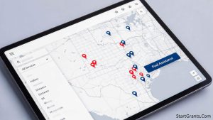 An interactive map of Texas Veterans Commission (TVC) approved grantees offering emergency financial help.