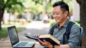 A community college transfer student calculating their USC financial aid package to cover the remaining cost of their bachelor's degree.