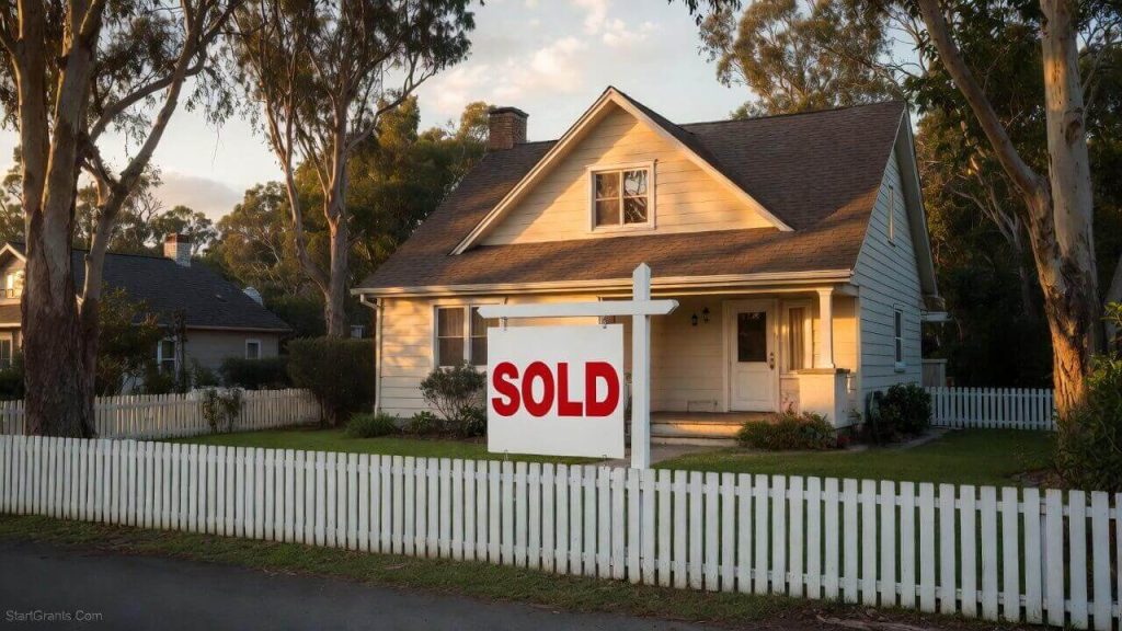 A modest suburban house eligible for the USDA Section 502 Direct Loan for very low income buyers.