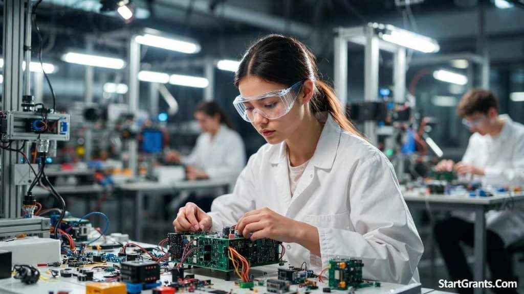 A female engineering student utilizing exclusive STEM endowments to fund her college education.