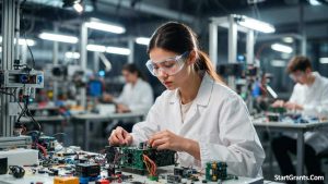 A female engineering student utilizing exclusive STEM endowments to fund her college education.