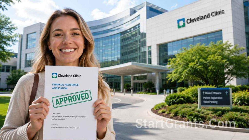 A patient successfully approved for the Cleveland Clinic financial assistance program.