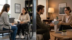 People receiving financial assistance for physical disabilities and mental health therapies.