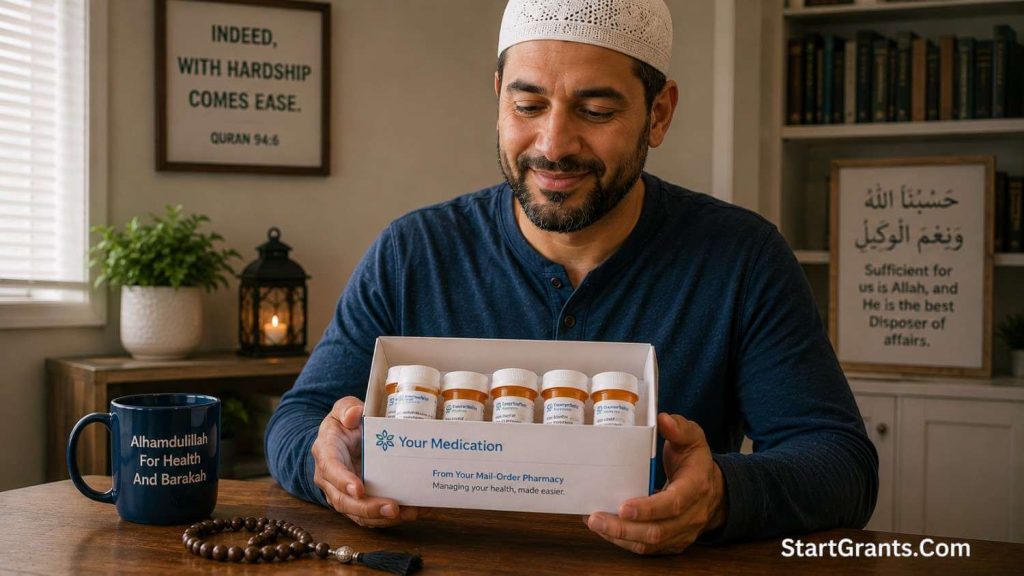A Muslim patient finding Halal financial relief for medication through grants and Zakat.