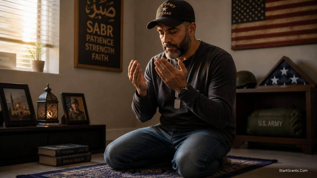 A Muslim veteran displaying Sabr while navigating the VA disability system.