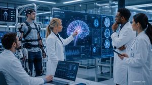 Biomedical engineers developing neuro-regenerative therapies funded by spinal cord injury research grants.