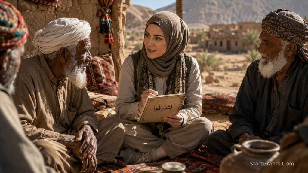 A Muslim anthropologist conducting ethnographic research funded by Halal Riba-free grants.