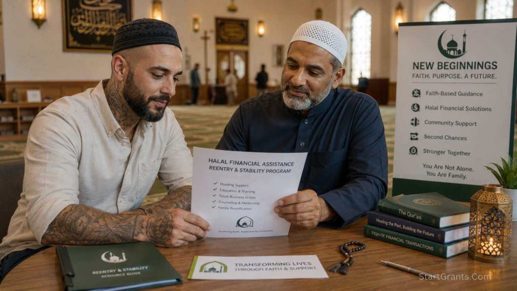 A reformed Muslim ex-inmate receiving Zakat assistance for tattoo removal and community reintegration.
