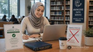 A Muslim college student utilizing Halal FSEOG grants and interest-free Qard Hasan loans for education.