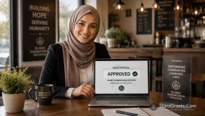 A Muslim freelance grant writer working ethically to secure funding for Halal humanitarian organizations.