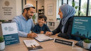 A Muslim single father securing Halal government grants and Zakat assistance for his family.