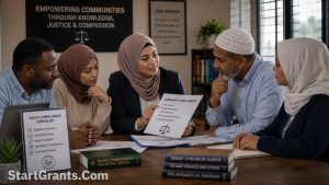 A Muslim nonprofit leader managing social justice grants ethically.