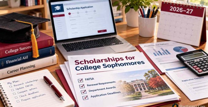 Scholarships for College Sophomores: 2026–27 Funding Guide