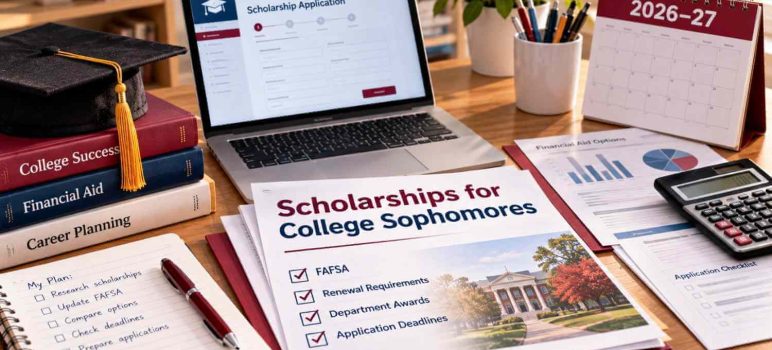 Scholarships for College Sophomores: 2026–27 Funding Guide